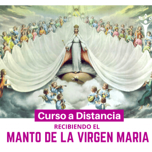 Recibiendo el manto de la Virgen María